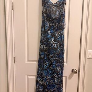 Toluca Butterfly Print Maxi Dress